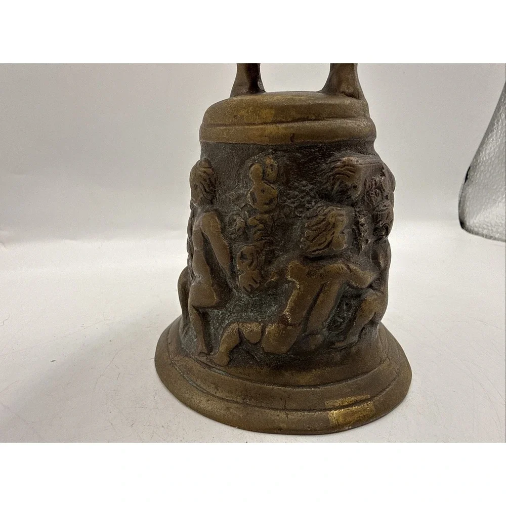 Clifton Forge Vintage‎ Solid Brass Cherub Bell Rare